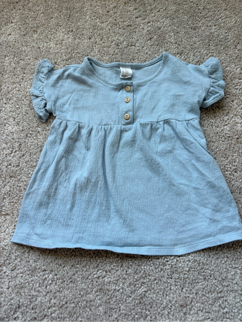 H&M Light Blue Girls' Button-Front Dress